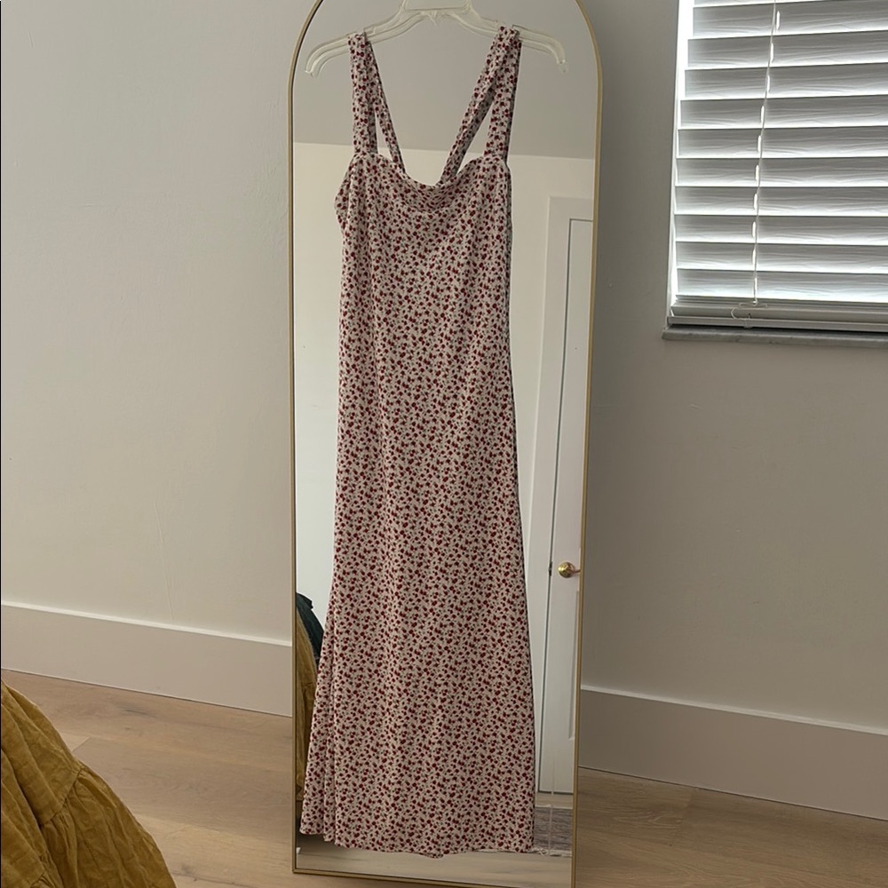 Abercrombie & Fitch Brown Orange Maxi Sundress